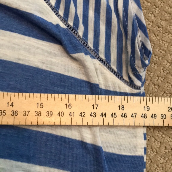 Poof! blue striped tunic top size L - Picture 5 of 5